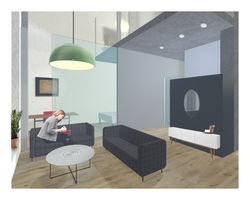 Rendering woonkamer