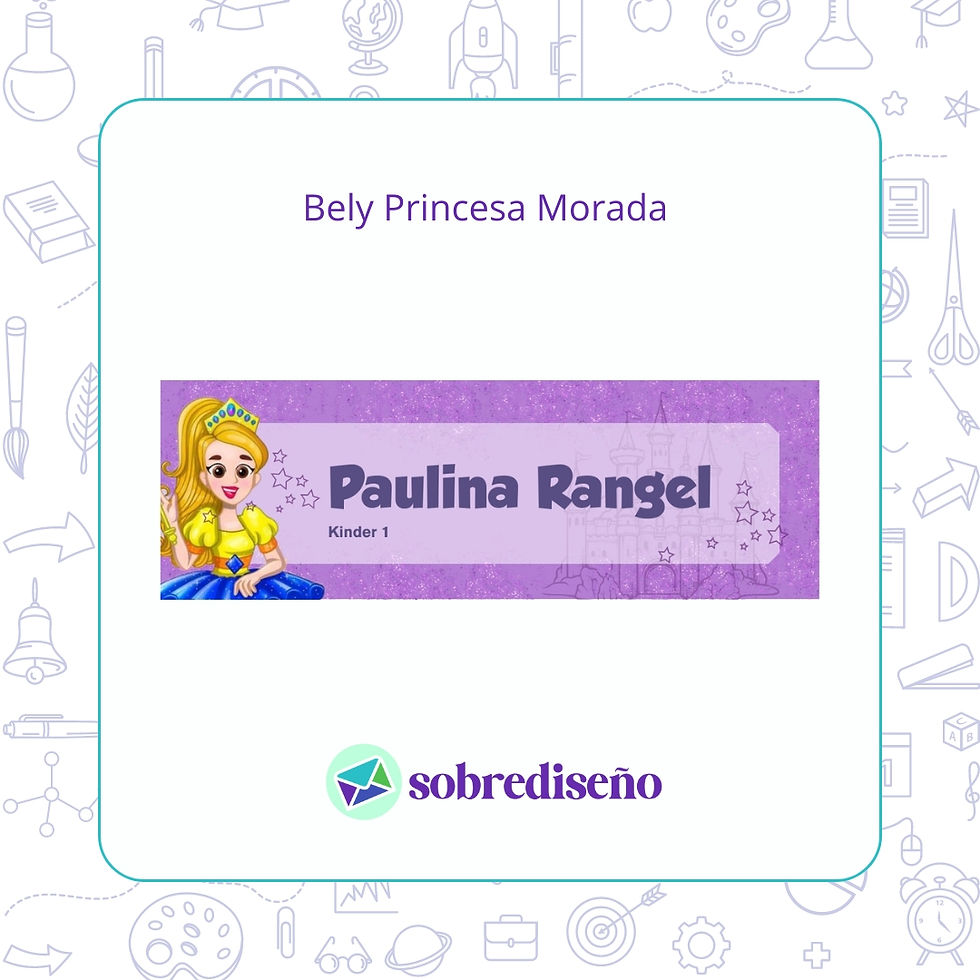 Miniatura: 11 Etiquetas Escolar School 8.5 x 3.5 cm