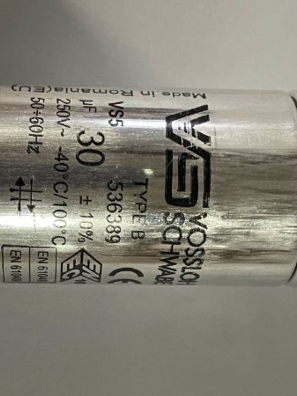 CAPACITOR 30UF+-10% 250V 60HZ