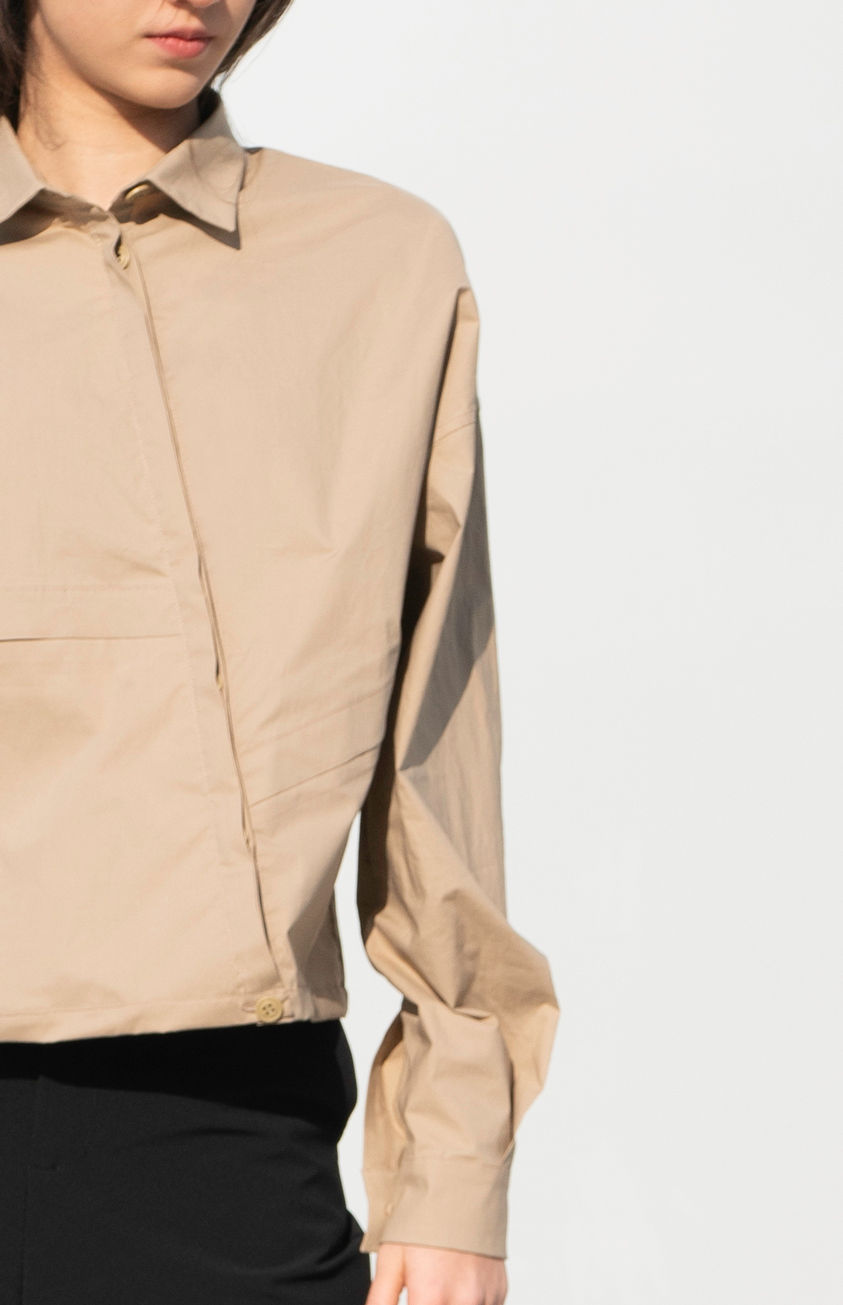 섬네일: Italian Cotton Sand Shirt