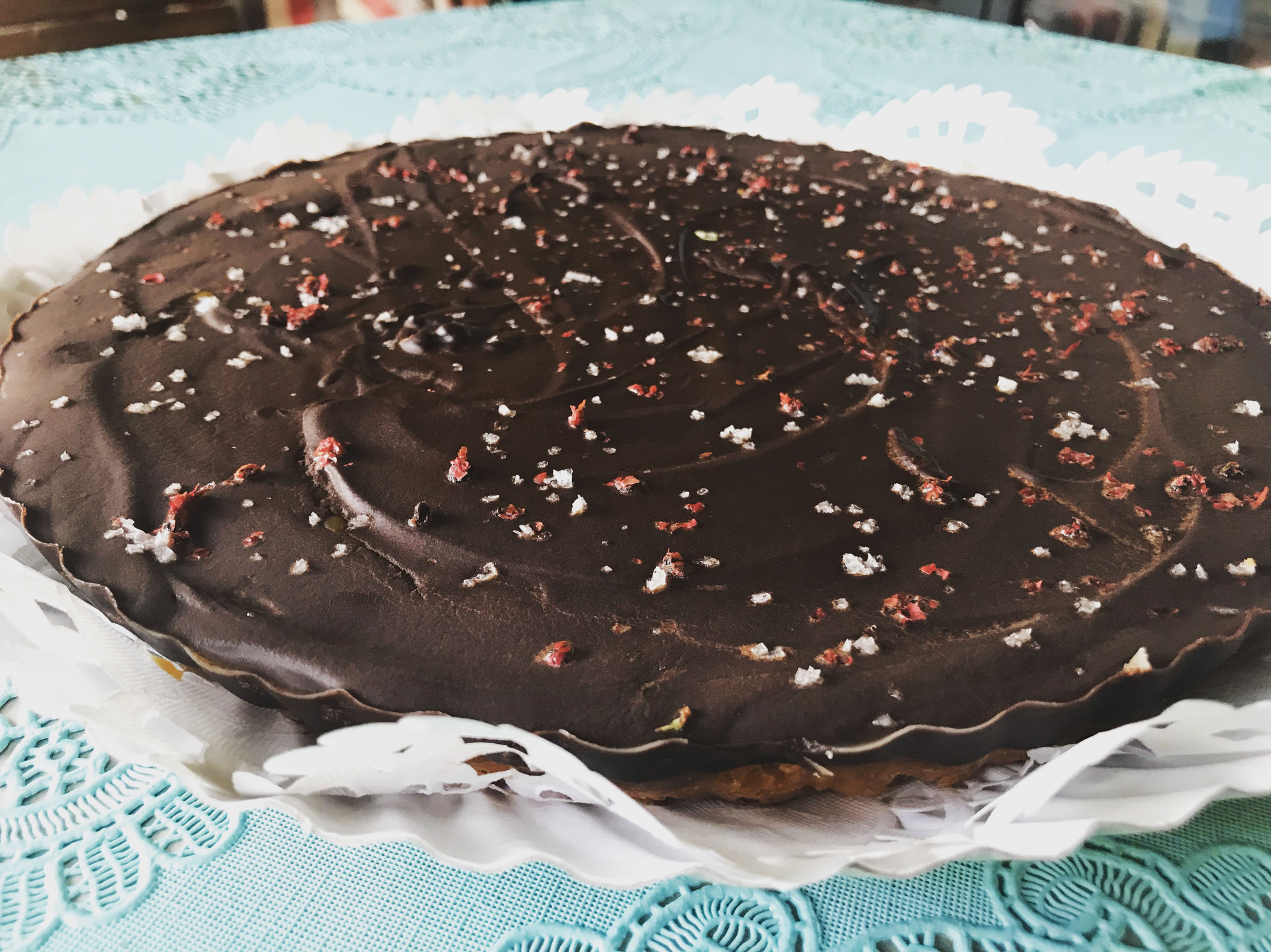 TARTE DE CARAMELO E CHOCOLATE