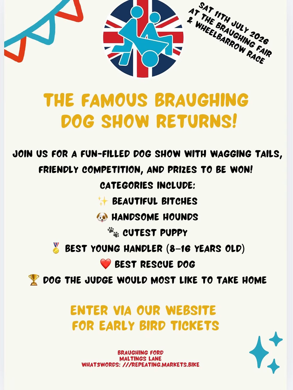 Braughing Wheelbarrow Race and Dog Show