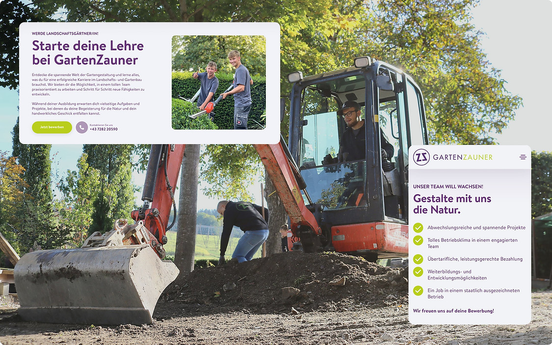 GartenZauner Webdesign_Website Relaunch Gartenprojekte