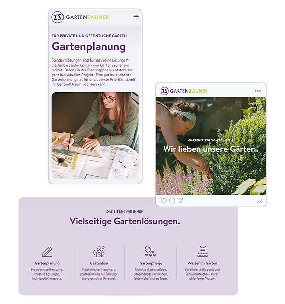 Gartenbau Website Gestaltung GartenZauner