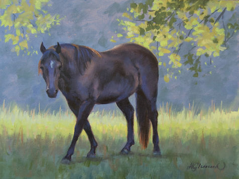 Holly Glasscock - A Moment in the Shade - 9x12.jpeg