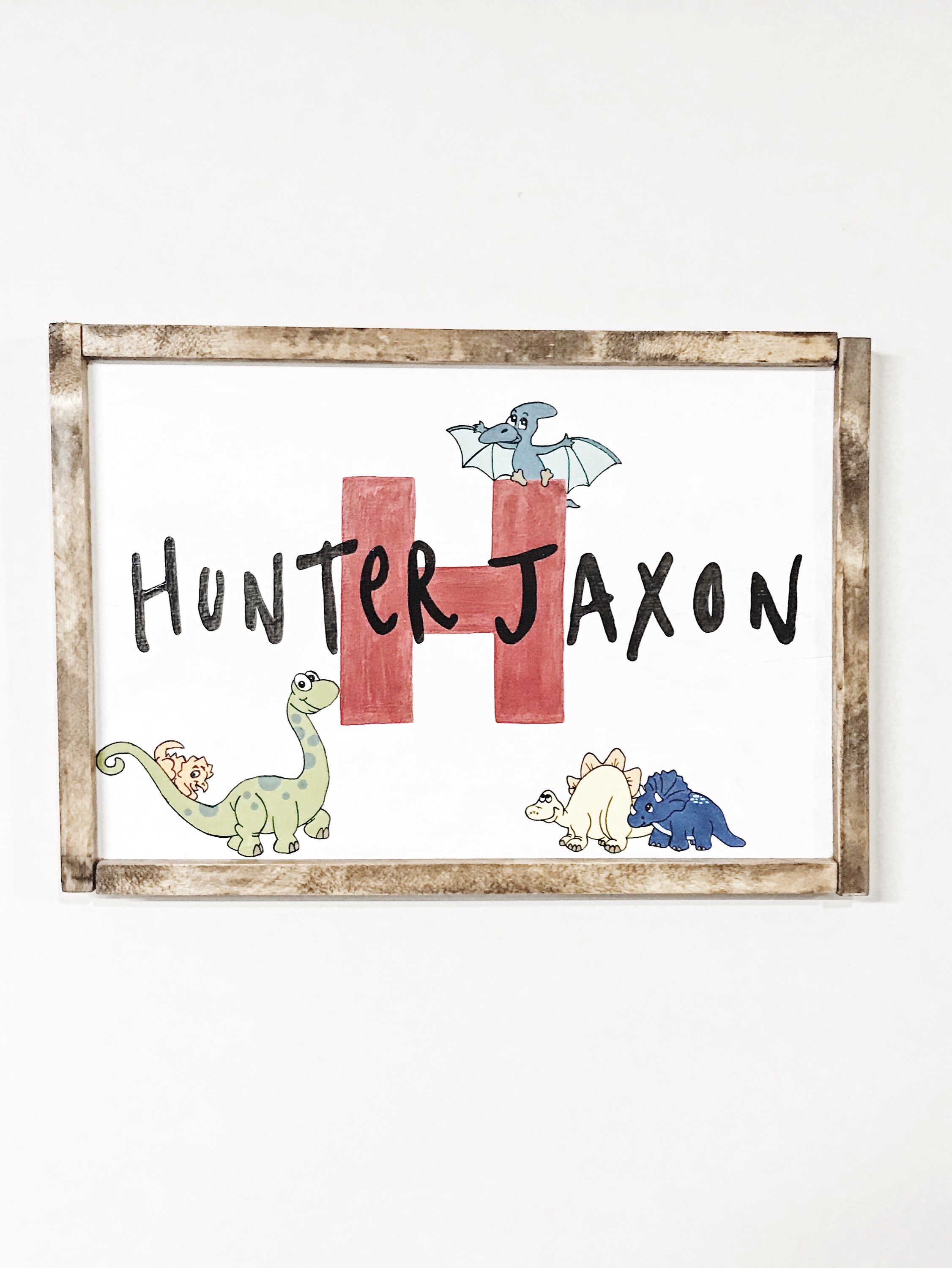 Dino Name Sign