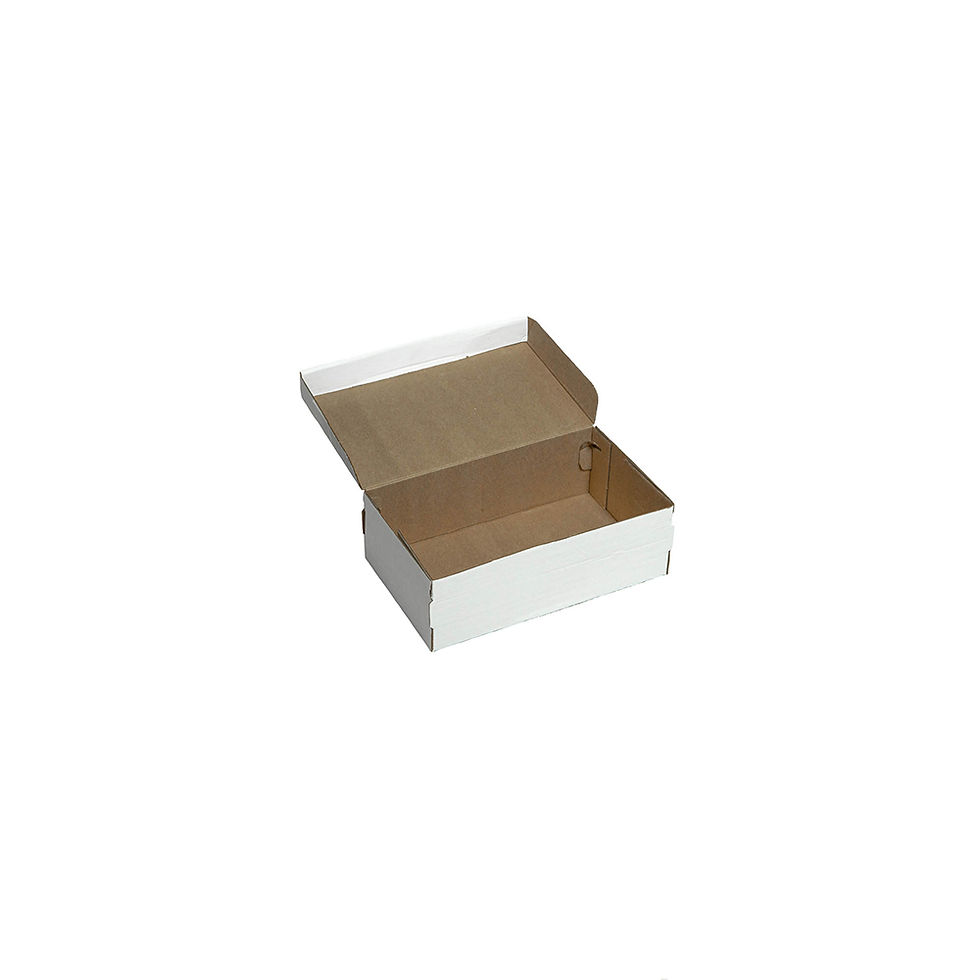 Miniatura: Caja de Cartón Blanca Microcorrugado para Calzado