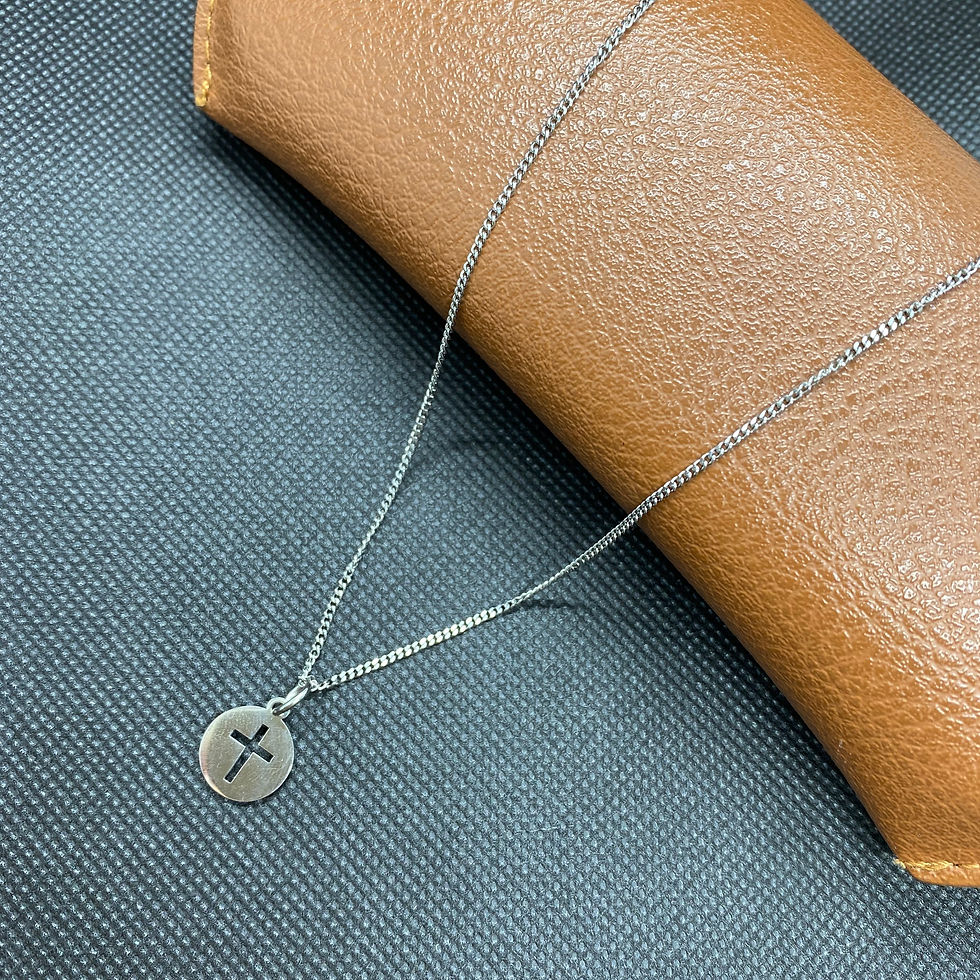 Miniatura: Colar Crucifix Aço 
