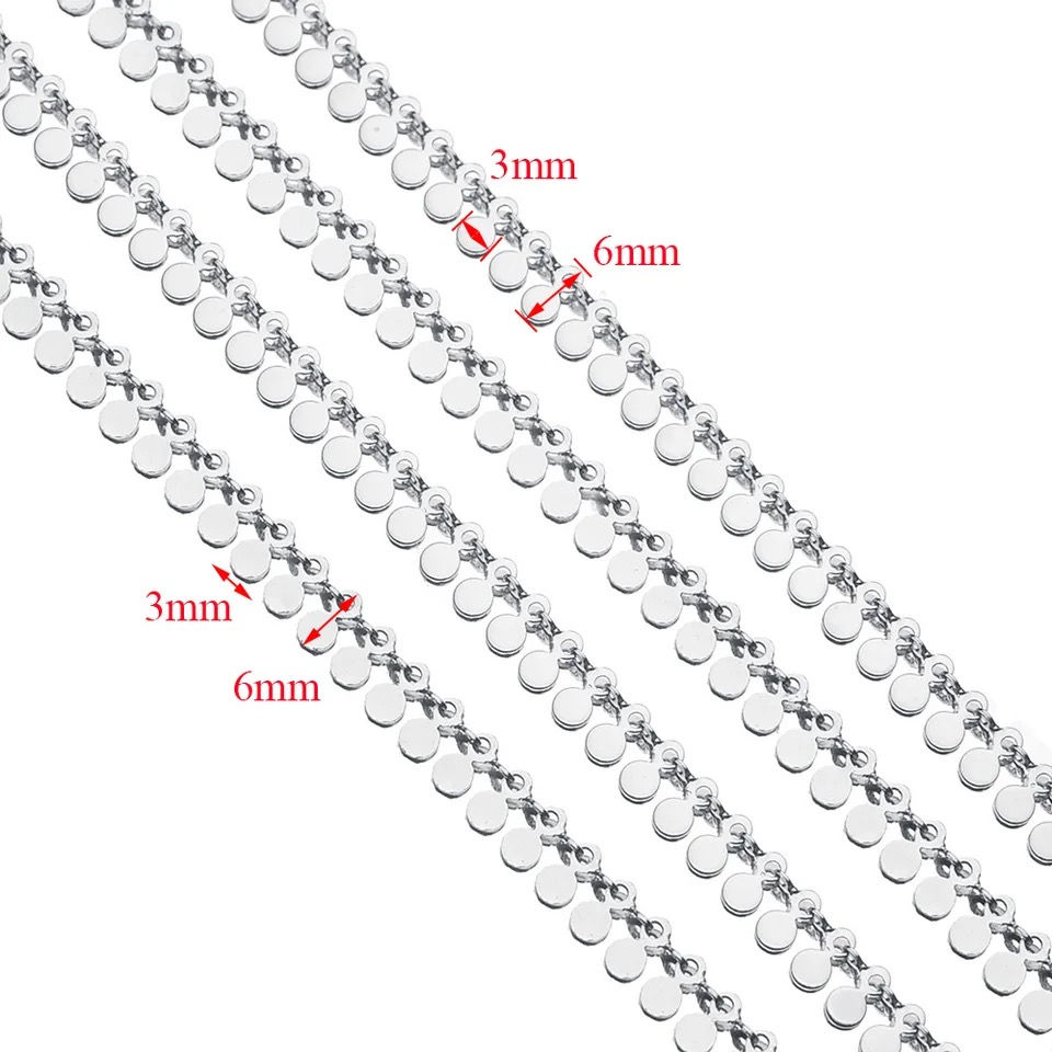 Miniatura: Corrente gota aço inox (50 cm)