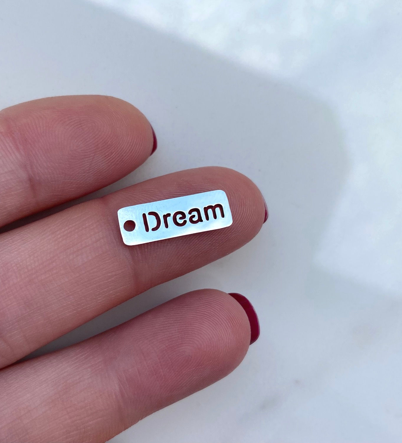 Plaquinha dream inox