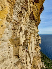 formation grande voie dans les calanques de Cassis