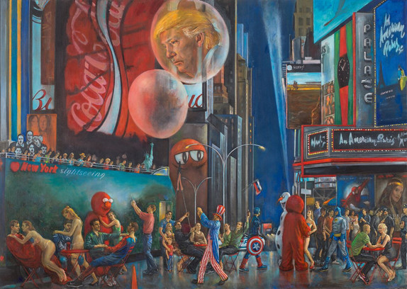 Trumpworld 62" x 86" 2016-2018