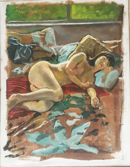 Nude* 18"x14" 2017