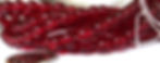 Thumbnail: Czech Glass Druk Beads in Transparent Light Garnet