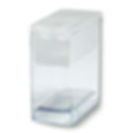 Flip-Top Tube Clear Plastic Storage Boxes Rectangle Use for Beads, Bath Salts, Wedding Party Favors, Home or Office Storage