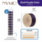 NYMO Bead Stringing Nylon Bobbin Color DARK PURPLE Size Chart