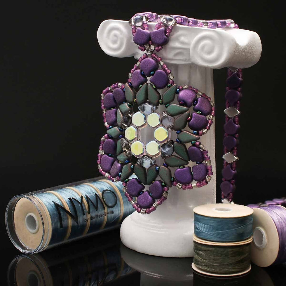 Thumbnail: Bead Art Jewelry created with Nymo Bead Stringing Thread