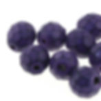 Thumbnail: Snake Czech Glass Fire Polished Beads in Dark Orchid