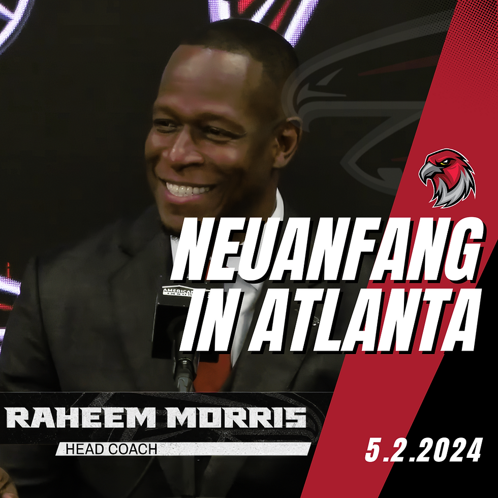 Neuanfang in Atlanta. Raheem Morris auf der Pressekonferenz