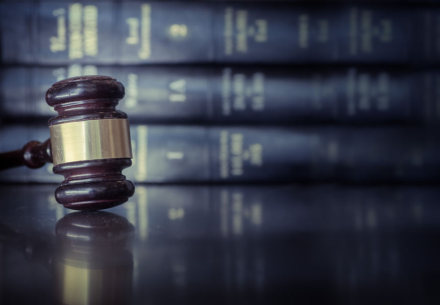 Law Books And Gavel