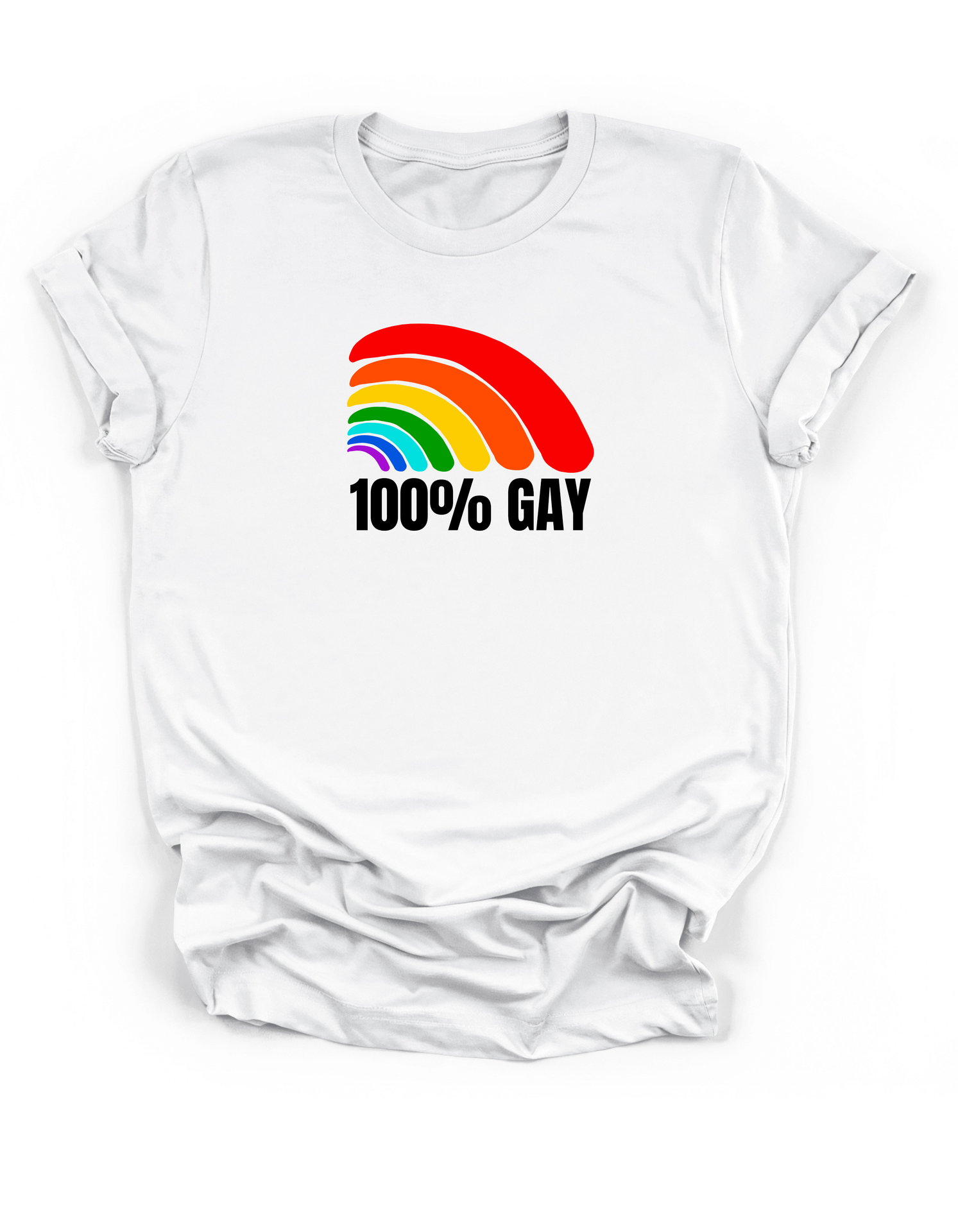 100% Gay Pride Tee