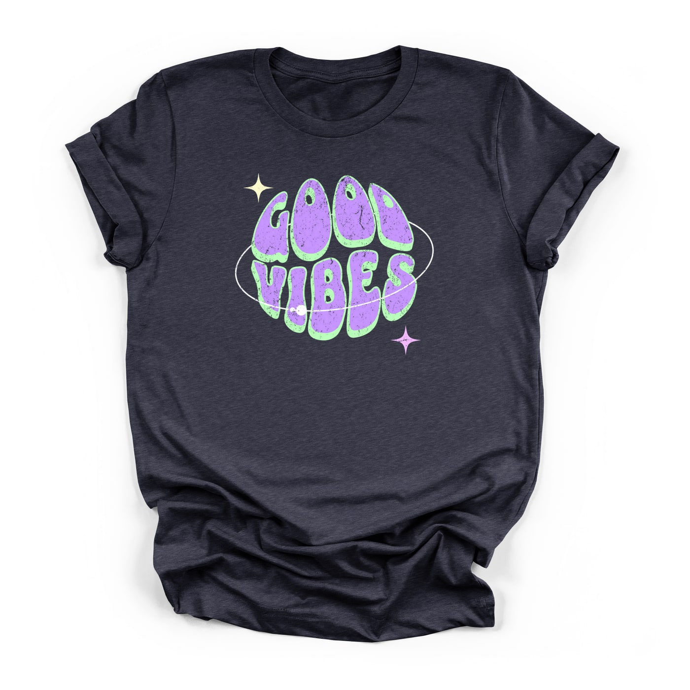 Good Vibes Y2K Bubble Letter Tee