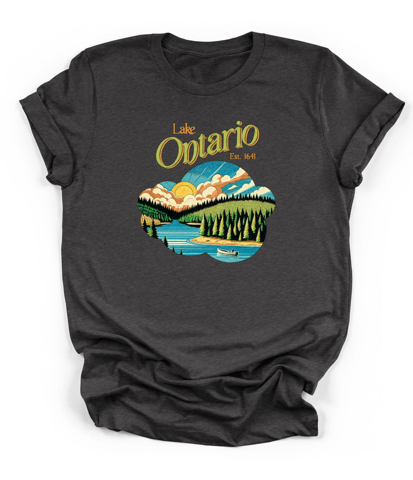 Lake Ontario Sunset Canoe Tee