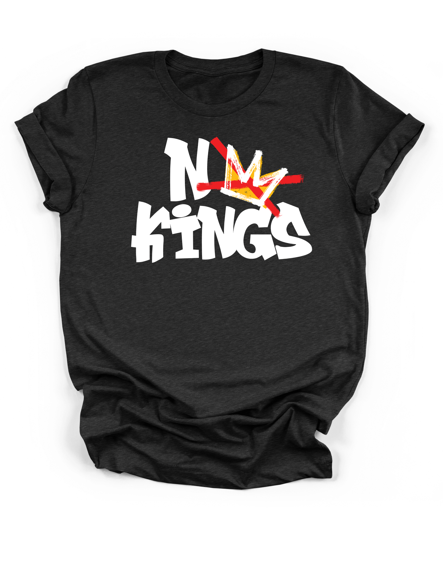 No Kings - Graphic Tee (But in black)