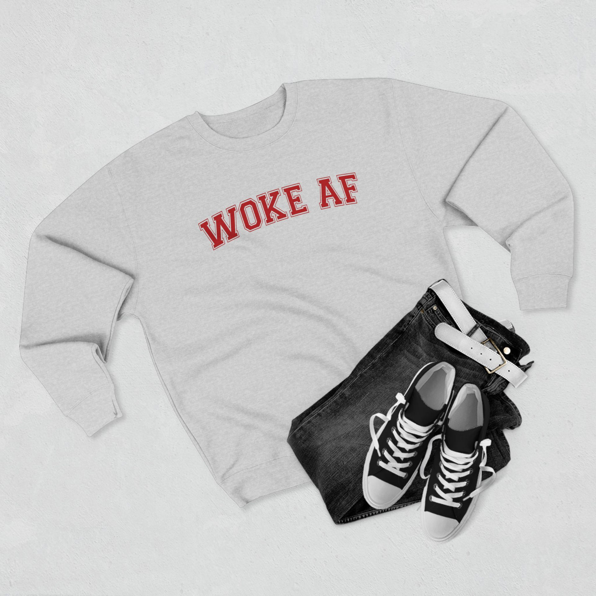 Woke AF Crewneck Sweatshirt 