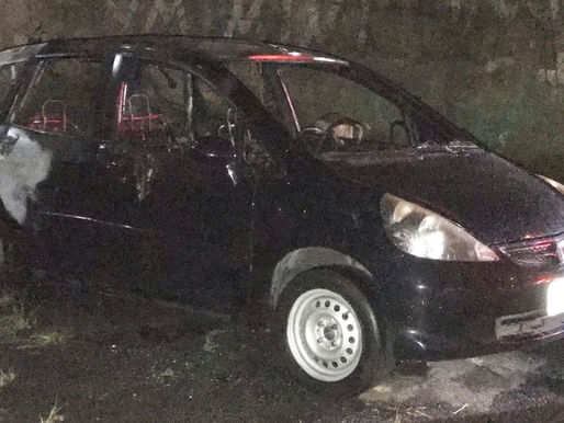 Carro é incendiado no Jardim Irajá em São Bernardo