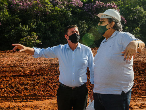 Pref Orlando Morando vistoria avanço de obra de infraestrutura viária que ligará Jd Silvina e Areião