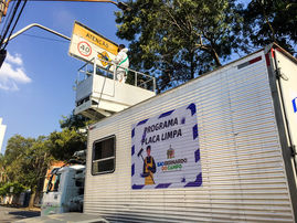 Em dois meses, Prefeitura de São Bernardo promove limpeza de mais de 2.800 placas de trânsito