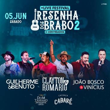 João Bosco & Vinícius são os convidados do “Resenha dos Brabo 2”