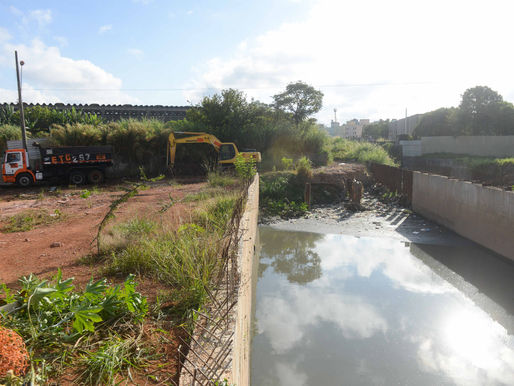 Em São Bernardo, canalização do Córrego Ribeirão dos Couros será concluÃda em 100 dias