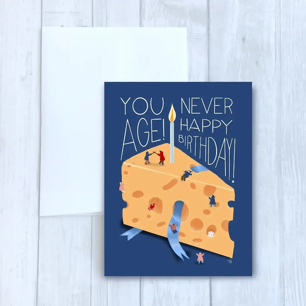 Cheese Birthday Card