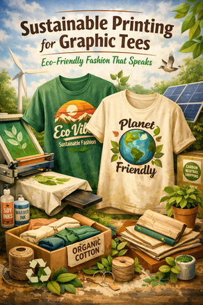Sustainable Printing for Graphic Tees: Eco-Friendly Fashion That Speaks