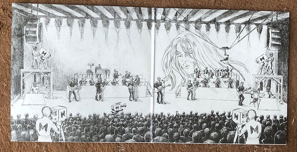 And finally another view of the album gatefold, opened flat. I moved Eric slightly right of center so the fold crease did not run through his body!