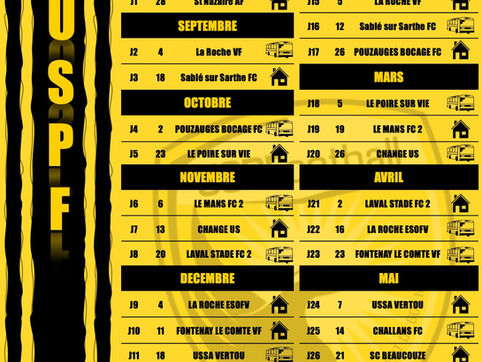 🟡⚫️ Calendrier 22/23🟡⚫️