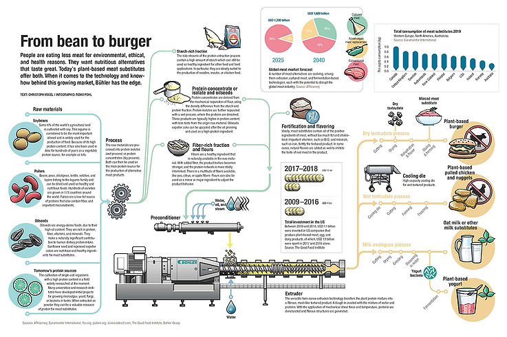 Infografik Bean to Burger