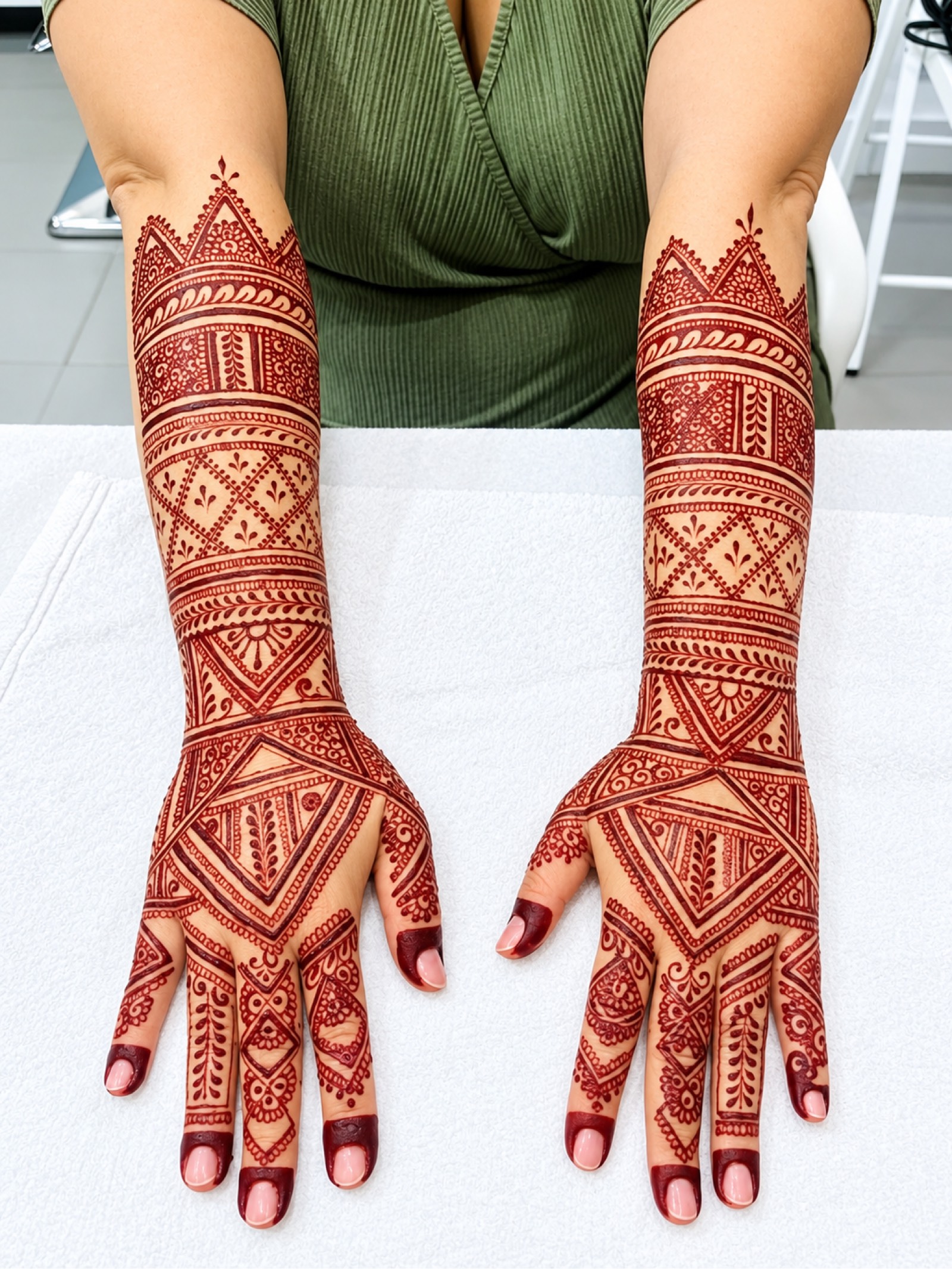 Prestation de tatouage au henné traditionnel