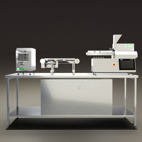 The 40D in an assembly with conveyor and pelletizer