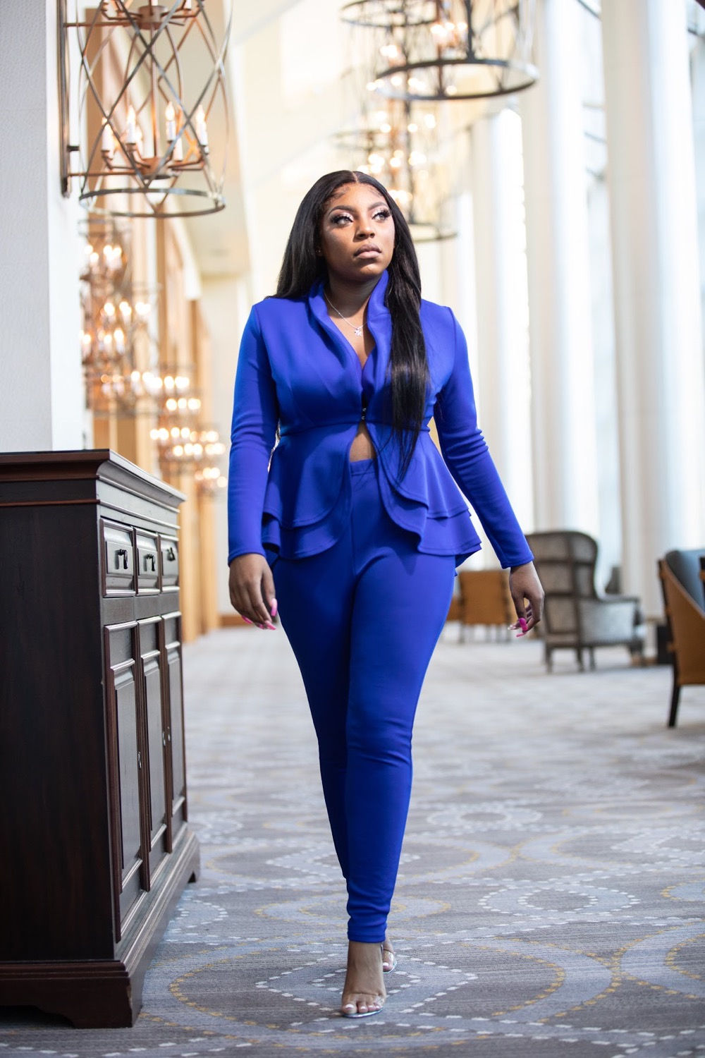Sexy Peplum Business Suit