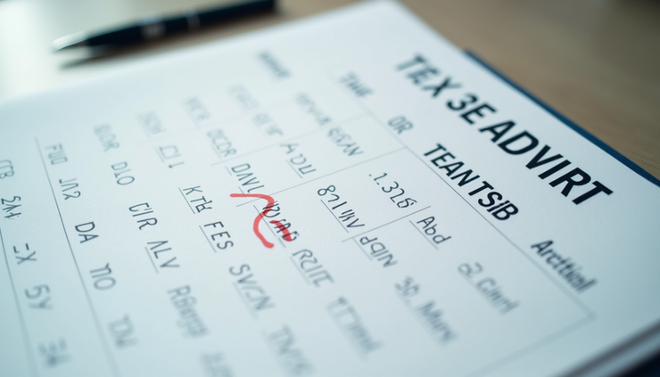 Close-up of a calendar with tax deadlines marked