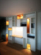 Bibliothèque combiné bureau