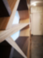 Bibliothèque de salon en chêne