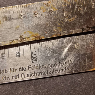 Massstab für die Feldkanone 16