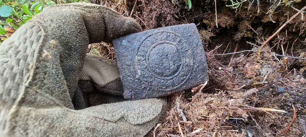 denazified german steel heer buckle