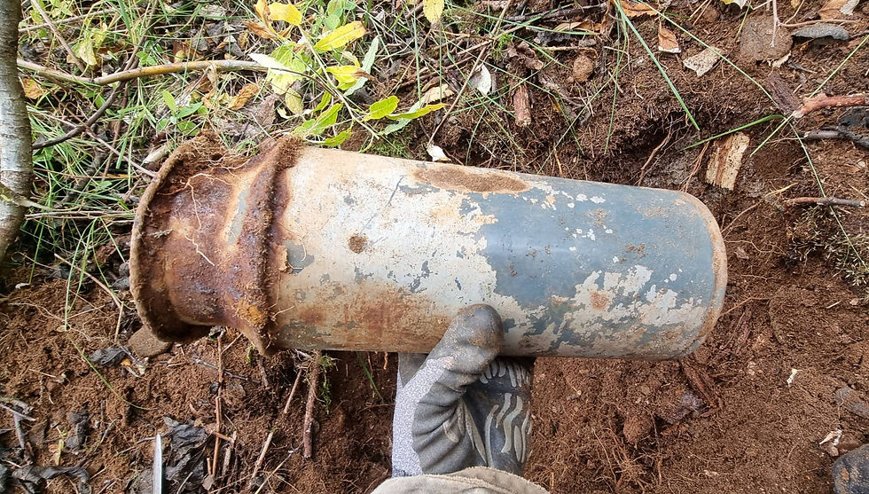 large metal bottle