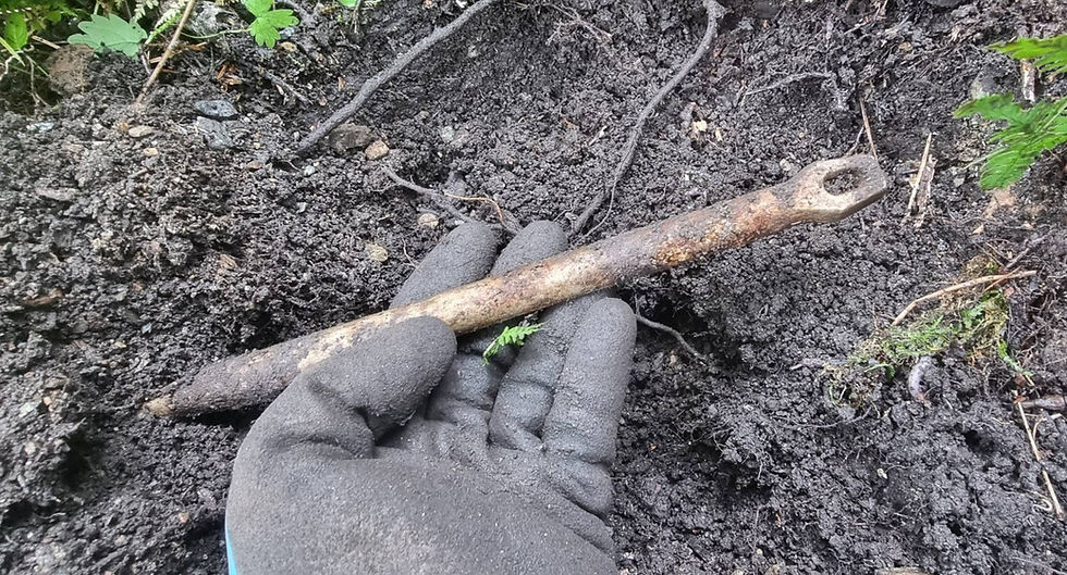 finding a german tent peg