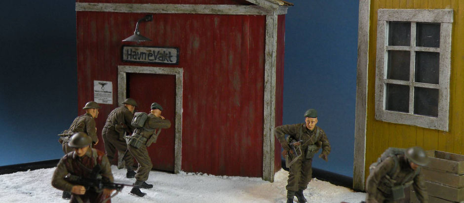 A 1/35 scale diorama of Operation Claymore